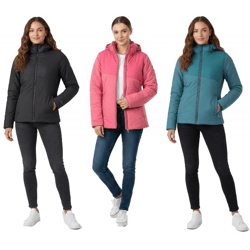 TERNUA Lucindale Damen Isolations-Jacke nachhaltige Multifunktions-Jacke mit Microshell und Thermashell 1643646 Schwarz, Rosa oder Blau