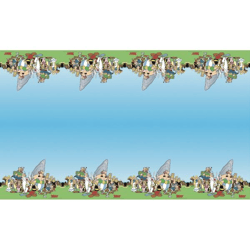 TISCHDECKE PAPIER RECYCLABLE 40GSM ASTERIX® 136 cm x 228 cm