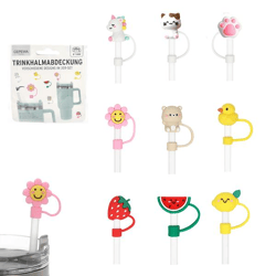 Trinkhalm Abdeckung, 7-8mmD, 3er Set