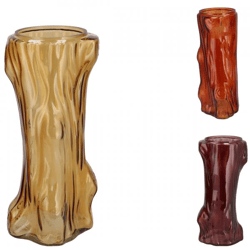 Vase Baum braun 26 cm 3 Stück sortiert