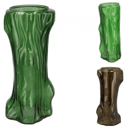 Vase Baum grün 29 cm 3 Stück sortiert