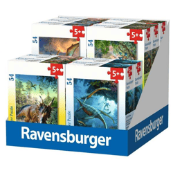 Verkaufskassette - Dinosaurier - Minipuzzles 54 Teile 12-fach sortiert