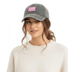 verwaschene ZWILLINGSHERZ Basic Classic Base-Cap mit Logo-Patch Baumwoll-Cap justierbare Cappy Schirm-Mütze 4603M K25357-4 Army-Grün/Grau