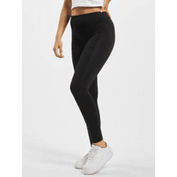 vielseitige URBAN CLASSICS Damen Hose Stretch Ketten-Detail Schwarz