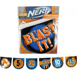 Fahnenleine Nerf blau/orange 400 cm