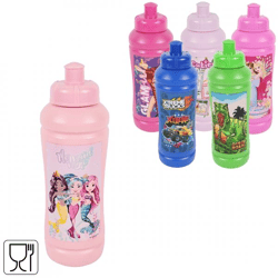 Wasserflasche sport kids 450 ml 6fach sortiert