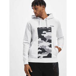 Soft Dangerous DNGRS Men's Hoodie with Drawstrings and Pockets, Cotton, White