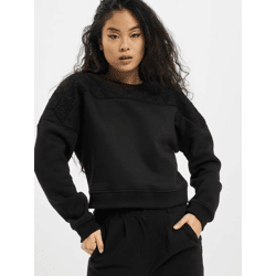 weiches Urban Classics Damen Sweatshirt Oversize 300 g/m² mit Baumwolle Schwarz