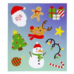 Weihnachtsaufkleber Kind 10 Stück
