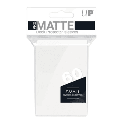 White PRO-Matte Small Deck Protector Sleeves (60)