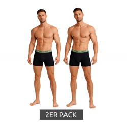 2er Pack Jeep Basic Boxer Herren Boxer-Shorts Baumwoll-Unterhose Unterwäsche I101545-001 N147 Schwarz
