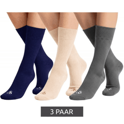 3 Paar SCOTCH & SODA Herren Crew-Socken Amsterdam Rayon Blend Alltags-Strümpfe Einheitsgröße / 41-46 Business-Socken SS43492-030 Grau/Na