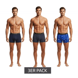 3er Pack SCOTCH & SODA Herren Boxershorts mit Baumwoll-Stretch Unterwäsche Unterhose SSSP25M166645-421 Blau/Bunt