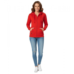 alltagstaugliche Helly Hansen Damen Sweat-Jacke mit Kapuze Zip-Hoodie mit Taschen 280 g/m² 79217_220 Rot