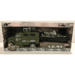 Army Vehicles - Militärfahrzeug mit Panzer - Spielset