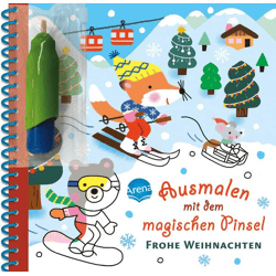 Ausmalen mit dem magischen Pinsel. Weihnachten