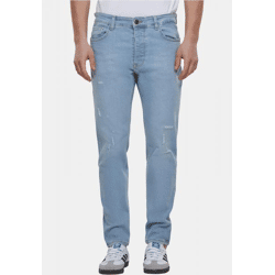 bequeme 2Y Premium Herren Jeans Stretch Reißverschluss Taschen mit Baumwolle Blau