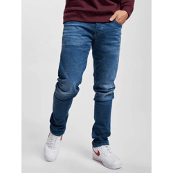 bequeme Jack & Jones Herren Jeans Skinny Fit Stretch Taschen mit Baumwolle Blau