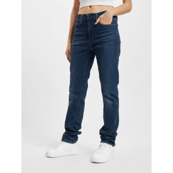 bequeme LEVI´S Damen Jeans Straight Fit Stretch mit Baumwolle Blau