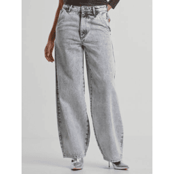 bequeme URBAN CLASSICS Damen Jeans Kordelzug Reißverschluss mit Baumwolle Blau
