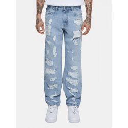bequeme Urban Classics Herren Jeans Straight Fit mit Baumwolle Blau