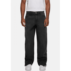 bequeme URBAN CLASSICS Herren Jeans Straight Fit mit Baumwolle Schwarz