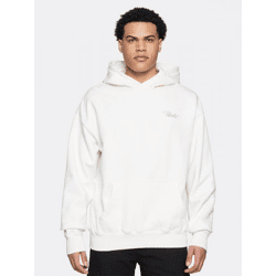 bequemer PEGADOR Herren Hoodie mit Baumwolle Weiß