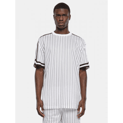 bequemes Urban Classics Herren T-Shirt 130 g/m² Weiß/Schwarz