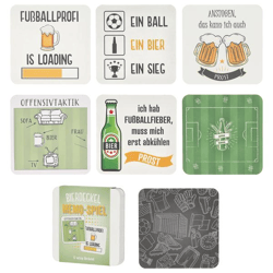 Bierdeckel Memo Spiel Fußball 12er Set 