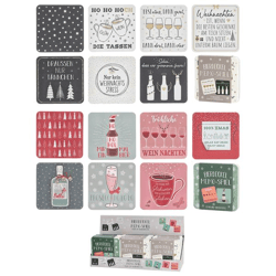 Christmas Beer Coaster Memory Game, 2/s, Set of 12 
