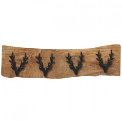 Boltze Garderobe „Vilbert“ aus Mangoholz, 50 cm