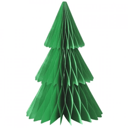 Boltze Weihnachtsbaum Favora aus Papier, grün, 40 cm