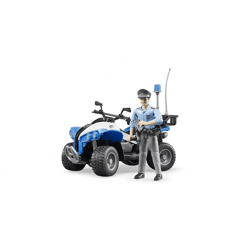 Bruder 63010 - Police quad bike with policeman and equipment, 1:16