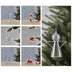 Christbaumhänger XMAS DIY, befüllbar, 3/s, Design1, ca.10cmD