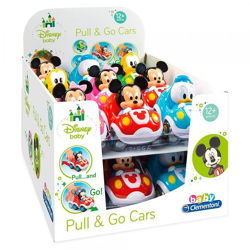 Clementoni 17166 - Disney Baby Autos mit Rückzugmotor Display