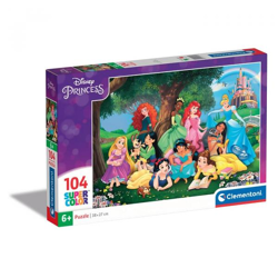 Clementoni 25743 - 104 Teile Puzzle Supercolor - Disney Princess