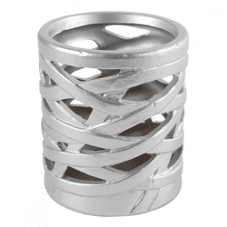Countryfield Teelichthalter Redmon M silber 12,5 cm
