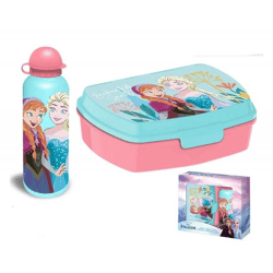 Disney Frozen / Die Eiskönigin - Brotdose & Aluminium Trinkflasche