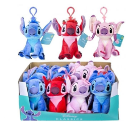 Disney Lilo & Stitch - Plüsch Clip / Bagclip 3 - fach sortiert im Display