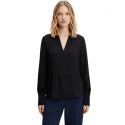 Elegante Damen Bluse aus einem Viskose-Mix mit dezentem Glanz Sommer-Shirt 929082 Schwarz