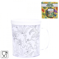 Färbe deine eigene Tasse Dinos 250 ml