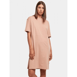 feminines Urban Classics Damen Kleid 180 g/m² mit Baumwolle Alt-Rosa