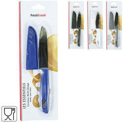Festicook schilmes met mesbeschermer 20 cm 4 assorti