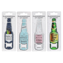 Bottle Opener, Bottle, Magnet, 4/set, approx. 13 cm H