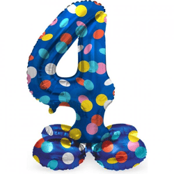 Folat Folienballon stehend 4 Dots 41 cm