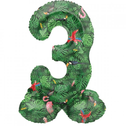 Folat Folienballon stehend 3 Jungle vibe 41 cm