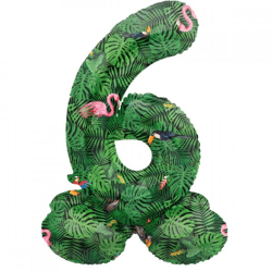 Folat Folienballon stehend 6 Jungle vibe 41 cm