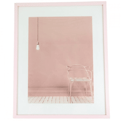 Fotorahmen mit Passepartout rosa 30 x 40 cm