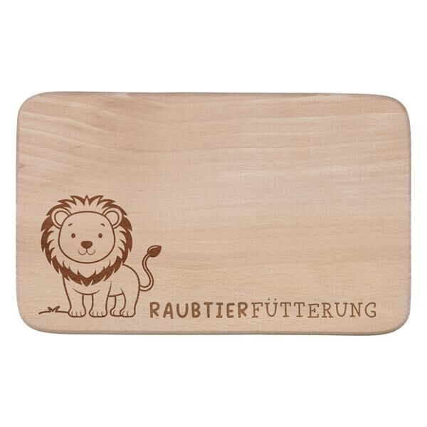 Fr&uuml;hst&uuml;cksbrettchen Raubtierf&uuml;tterung