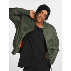 funktionale URBAN CLASSICS Herren Bomber-Jacke Übergangs-Jacke 108 g/m² Khaki